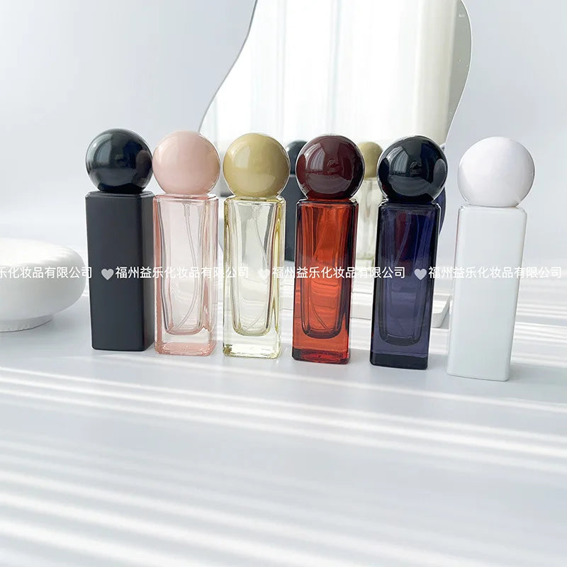 30ml Perfume Bottle Screw Top  Dispenser Bottles Cosmetic Replacement Bottle Spray Bottle Glass Empty Colourful Bottles