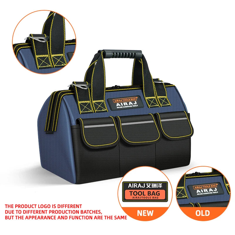 AIRAJ 1680D Multifunctional Tool Bags  Oxford Cloth Electrician Bags Waterproof and Wear-Resistant High Capacity Storage Bags