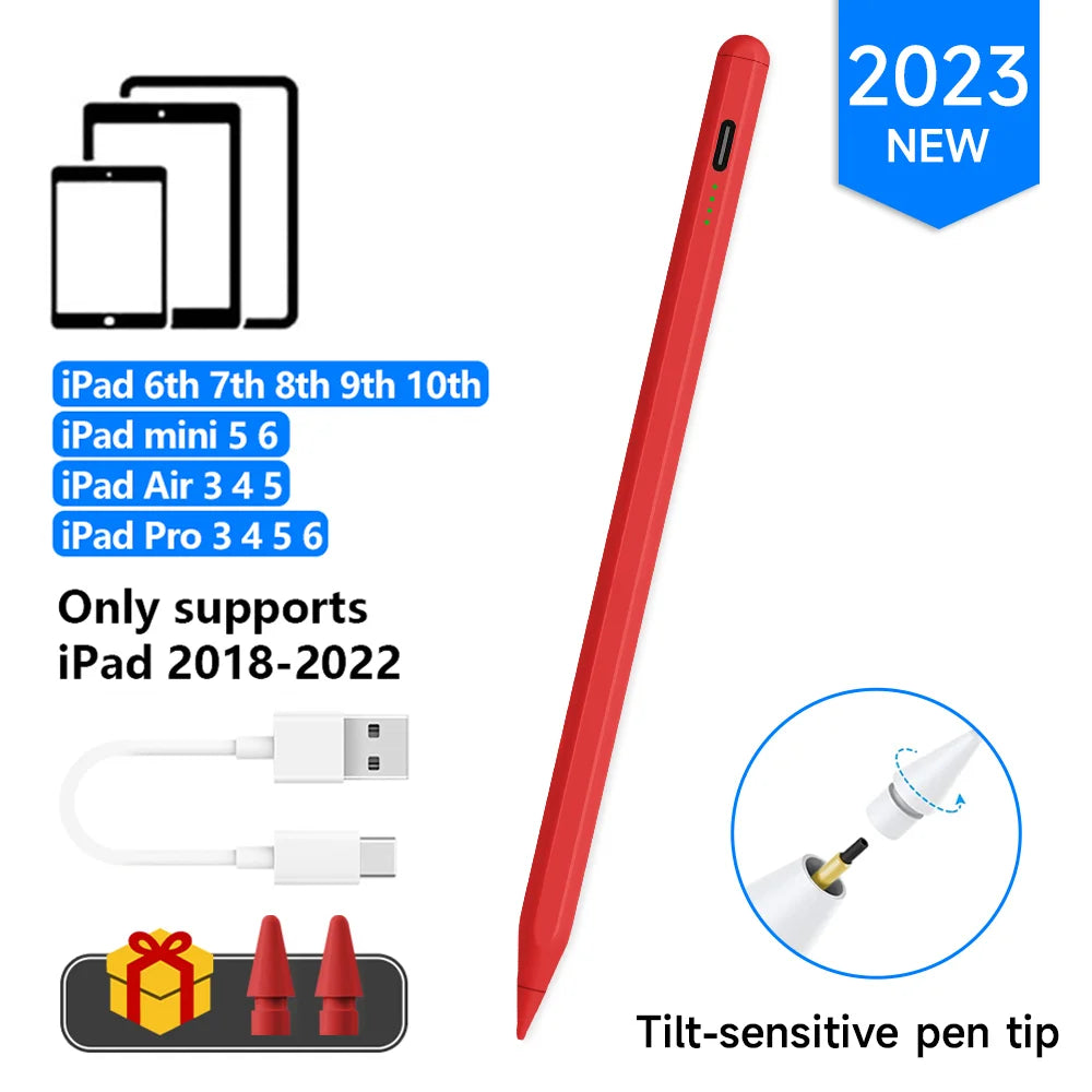 "Palm Rejection Stylus for iPad | Apple Pencil Alternative for Pro, Air, Mini | Compatible with 1st & 2nd Generation iPads | Perfect for Note-Taking & Drawing"