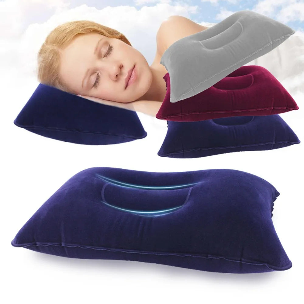 Camping Inflatable Pillow Ultralight Sleeping Pillow for Travel Outdoor Hiking Folding Portable Air Cushion Pillow Camp Supplies