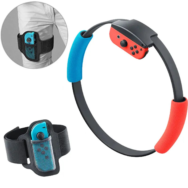 HOT Adjustable Elastic Leg Strap Sport Band 60cm Ring- Grips Leg For Nintend Switch Joy Ring Fit Adventure Game