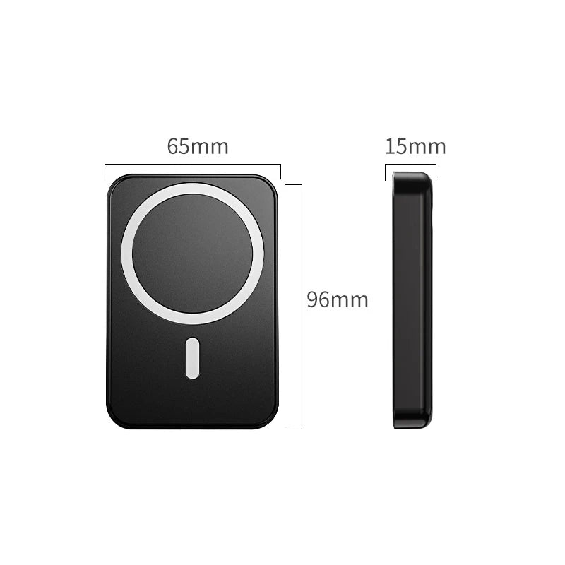 10000mAh Magsafe Power Bank Magnetic Wireless Powerbank With Stand for iPhone 16 15 14 Xiaomi Samsung Portable Induction Charger