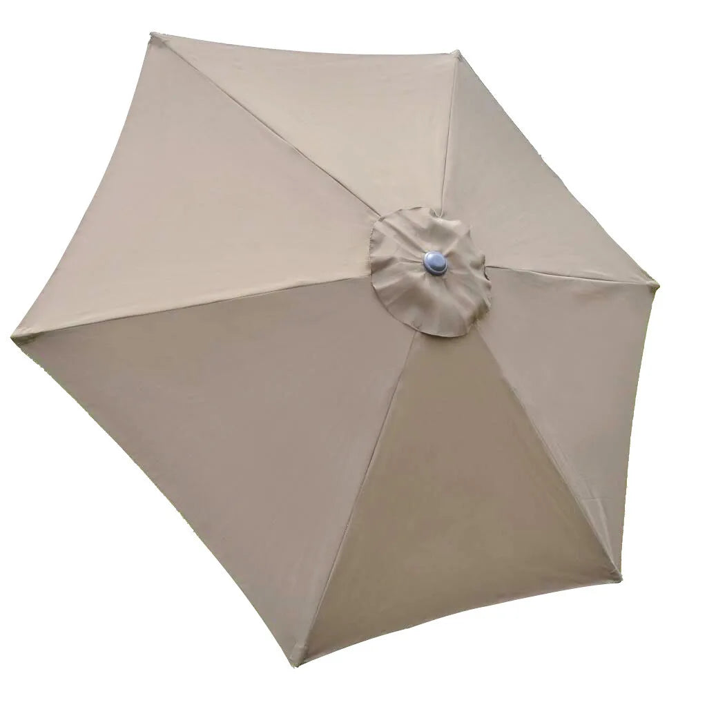 2/2.7/3M Parasol Sunshade Umbrella Cover UV Protection Waterproof Outdoor Canopy Replaceable Cloth Without Stand