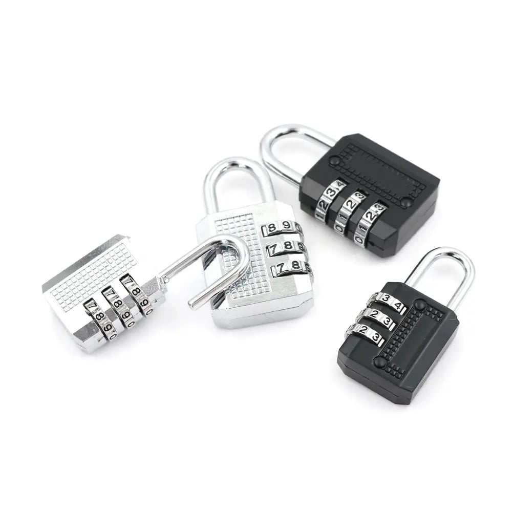 1PC 3 Digit Resettable Combination Padlock Coded Lock School Gym Locker Sheds Metal Code Password Lock Padlock