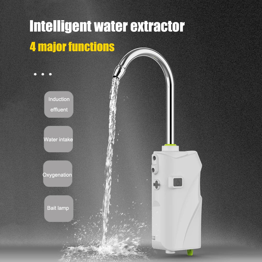 3 in 1 Oxygenation Air Pump Portable Intelligent Sensor Water Oxygen Pump 2600mAh Smart Induction LED Light For Outdoor Fishing