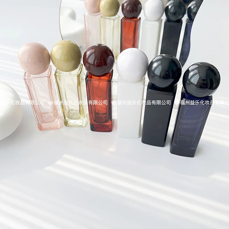 30ml Perfume Bottle Screw Top  Dispenser Bottles Cosmetic Replacement Bottle Spray Bottle Glass Empty Colourful Bottles