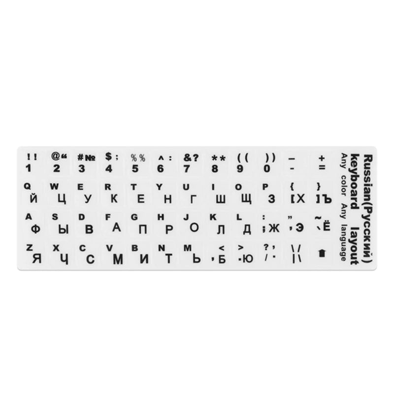 Russian/French/Spanish/Japanese/German/Arabic/Korean/Italian/Thai Keyboard Stickers Letter Alphabet Layout Sticker For Laptop De