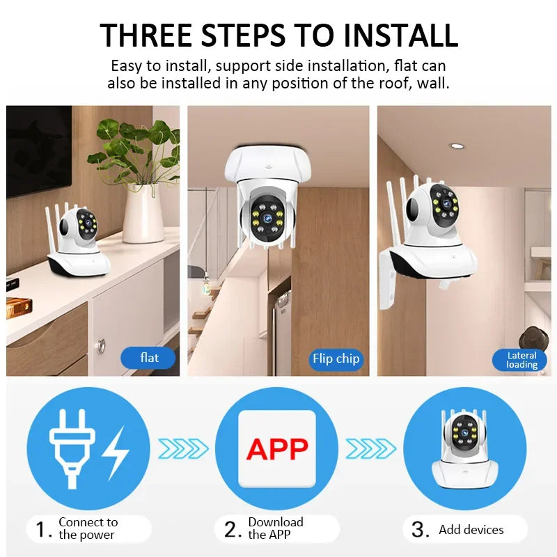 YI IoT WiFi IP Camera 2MP 5MP Home Security PTZ Camera 5Ghz 2.4Ghz Colorful Night Vision Auto Tracking Two Way Audio CCTV Camera