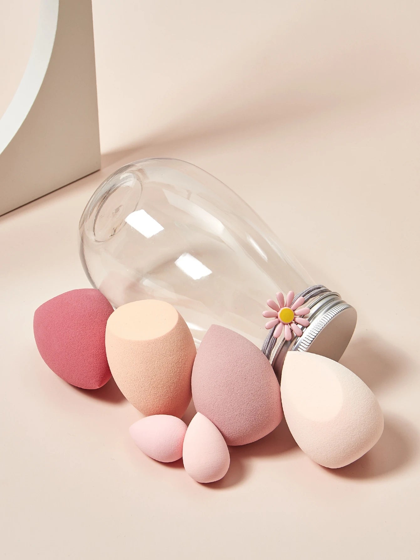 6 件套 Cosmetic Puff Set Beauty Egg Wet and Dry Dual-Use Gourd Egg Makeup Foundation Sponge Air Cushion Puff Soft Makeup Tools