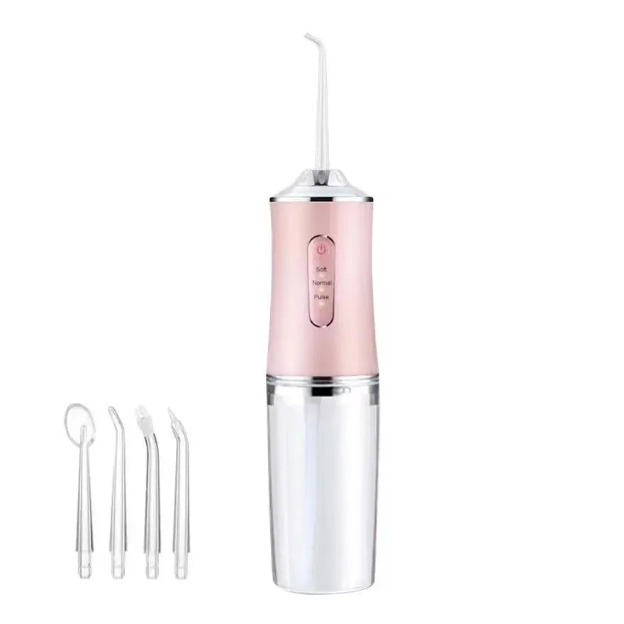 Xiaomi 220ml Oral Irrigator Water Flosser Rechargeable Water Flosser Toothpick Mouthwash Machine 4 Nozzles Jet Tip 3 Modes IPX7