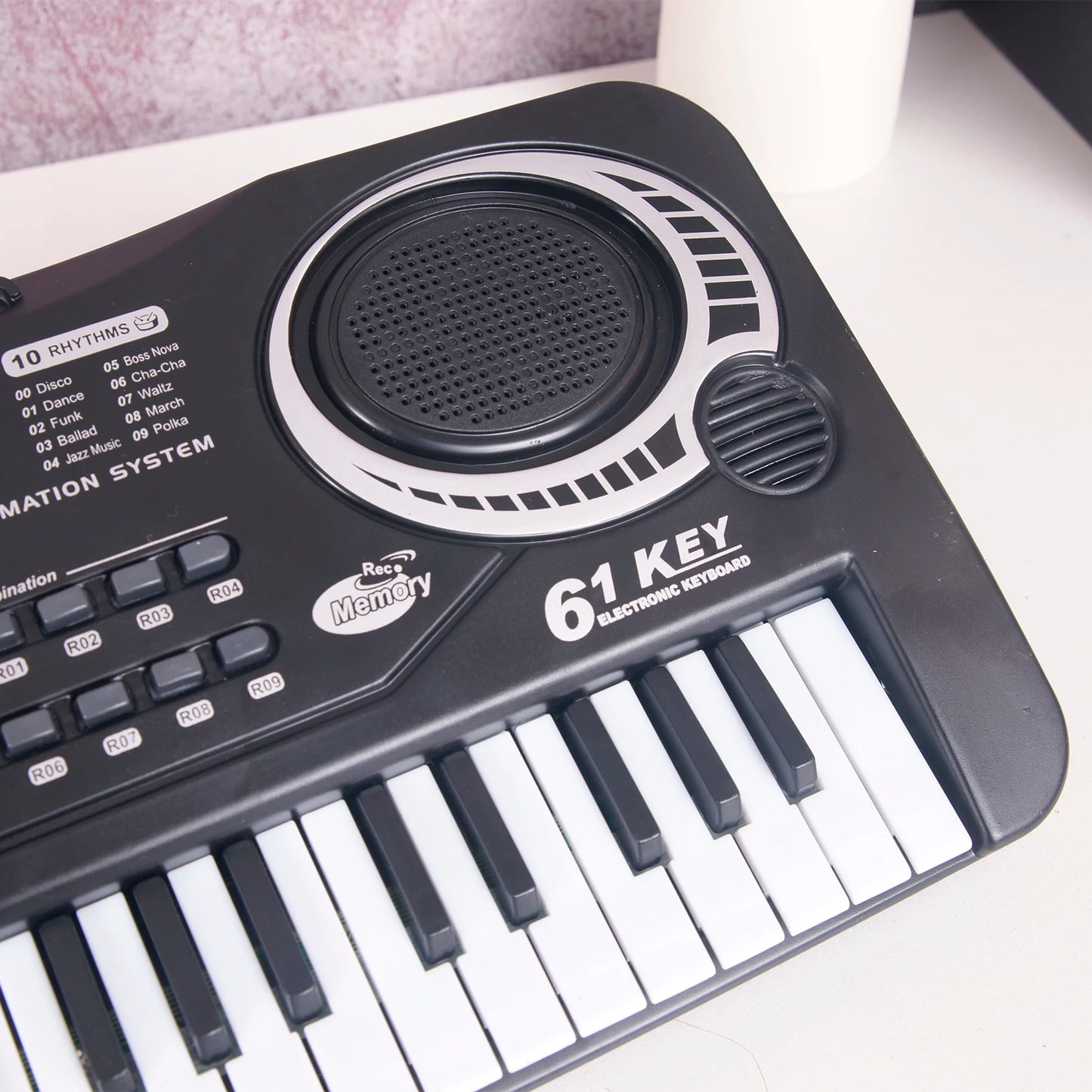 61 Keys Electronic Organ USB Electric Piano Digital Keyboard Piano Musical Instrument Microphone Music Gifts For Kids