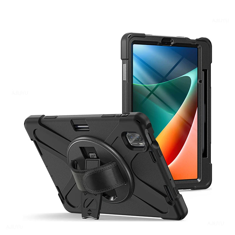 Smart Case For XiaoMi Pad 5 Pro Mi Pad MiPad 5 Tablet 11 Inch 2021 Heavy Duty Rugged Shockproof Case Cover Shell Shoulder Strap