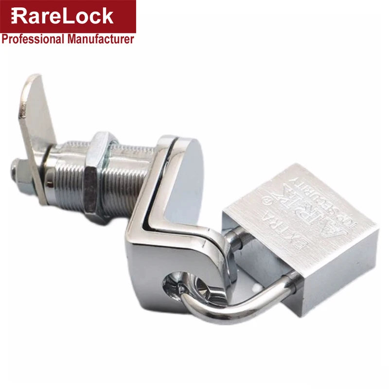 "Cabinet Cam Lock with Padlock | Secure School Lockers, Mailboxes, Storage Boxes & Wardrobes | Rarelock MS579"