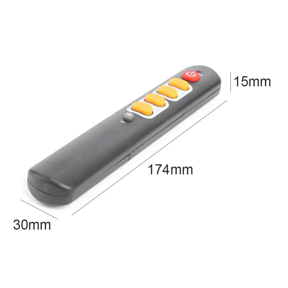 1/2PCS Universal 6 Key Learning Remote Control Big Yellow Button Copy Infrared IR Remote Controller For TV Box STB HIFIAmplifier