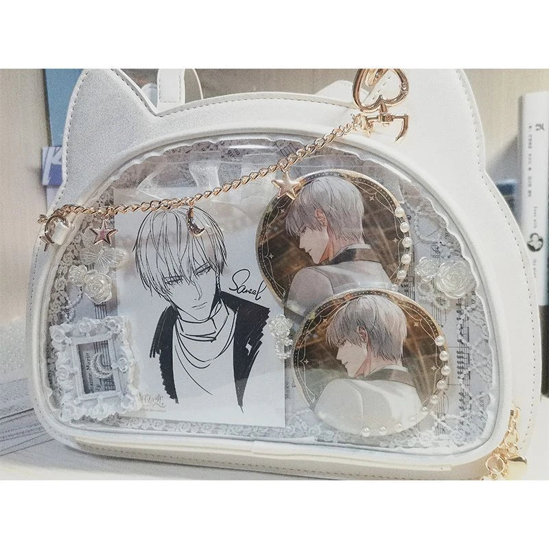 New Trendy Fashion Cartoon PU Ita Bags Chic Designed JK Uniform Shoulder Bags Sweet Bow Eleagnt Lolita Girls Handbags Kawaii