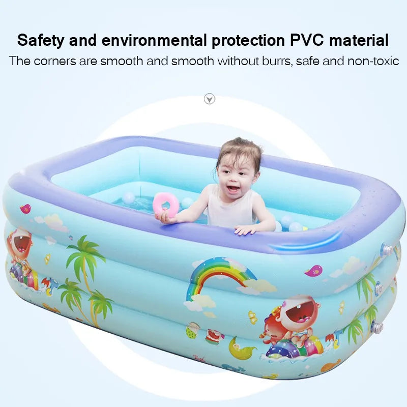 Inflatable Swimming Pool Family Adult Inflatable Pool Children's Baby Swimming Pools Indoor Bathtub Outdoor Game Party Toys