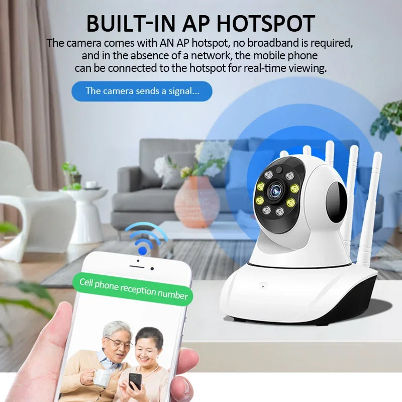 YI IoT WiFi IP Camera 2MP 5MP Home Security PTZ Camera 5Ghz 2.4Ghz Colorful Night Vision Auto Tracking Two Way Audio CCTV Camera