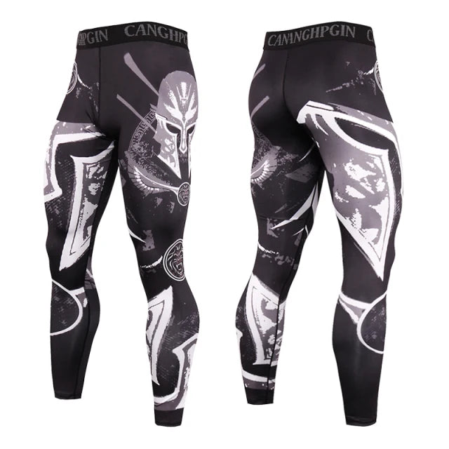 Men's Running Leggings Sportswear Quick Dry Gym Fitness Tights Workout Training Jogging Sports Trousers Compression Sport Pants