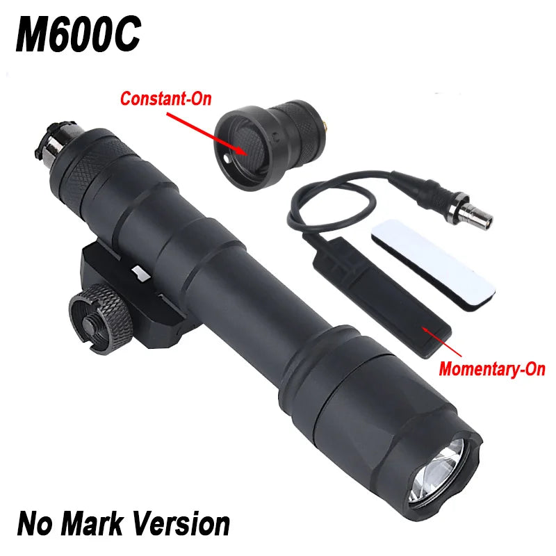 WADSN Tactical Airsoft Flashlight Surefir M600 M600C M300 M300A Light For AR15 Rifle Scout LED Hunting Weapon Gun Outdooring