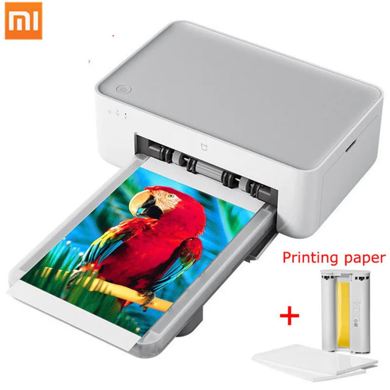 Xiaomi Mijia Mi Photo Printer 6-inch High-Definition Auto Film Multi-size ID Photos Smart Printer Wireless Phone Photo Printer