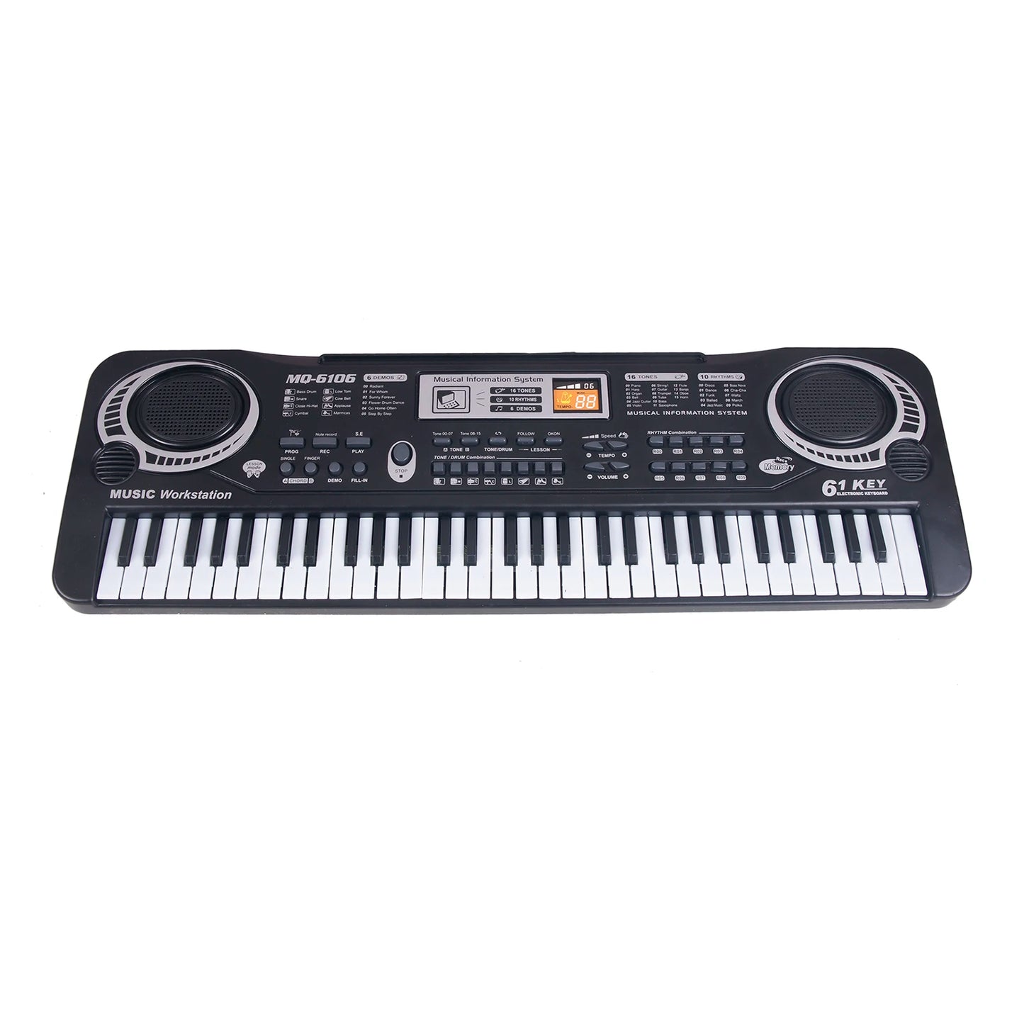 61 Keys Electronic Organ USB Electric Piano Digital Keyboard Piano Musical Instrument Microphone Music Gifts For Kids