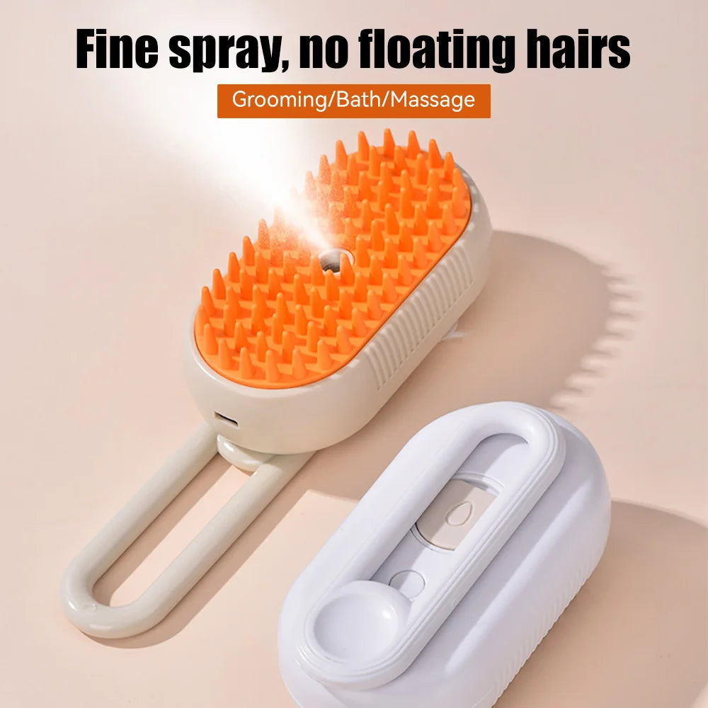 Explosive Pet Comb Cat and Dog Electric Spray Massage Comb One Touch Spray Anti Flying Hair Massage Bathing Cat Comb