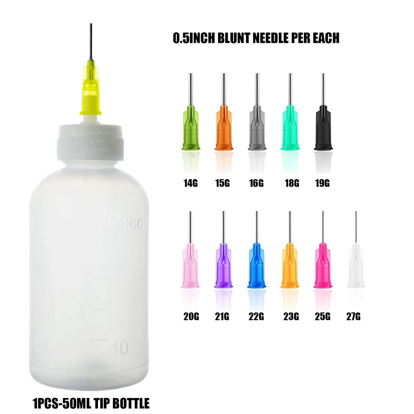 "1 Set Tip Applicator Bottles | Measuring & Watering Tools for Science Labs, Pets, Students, & Glue Applications"