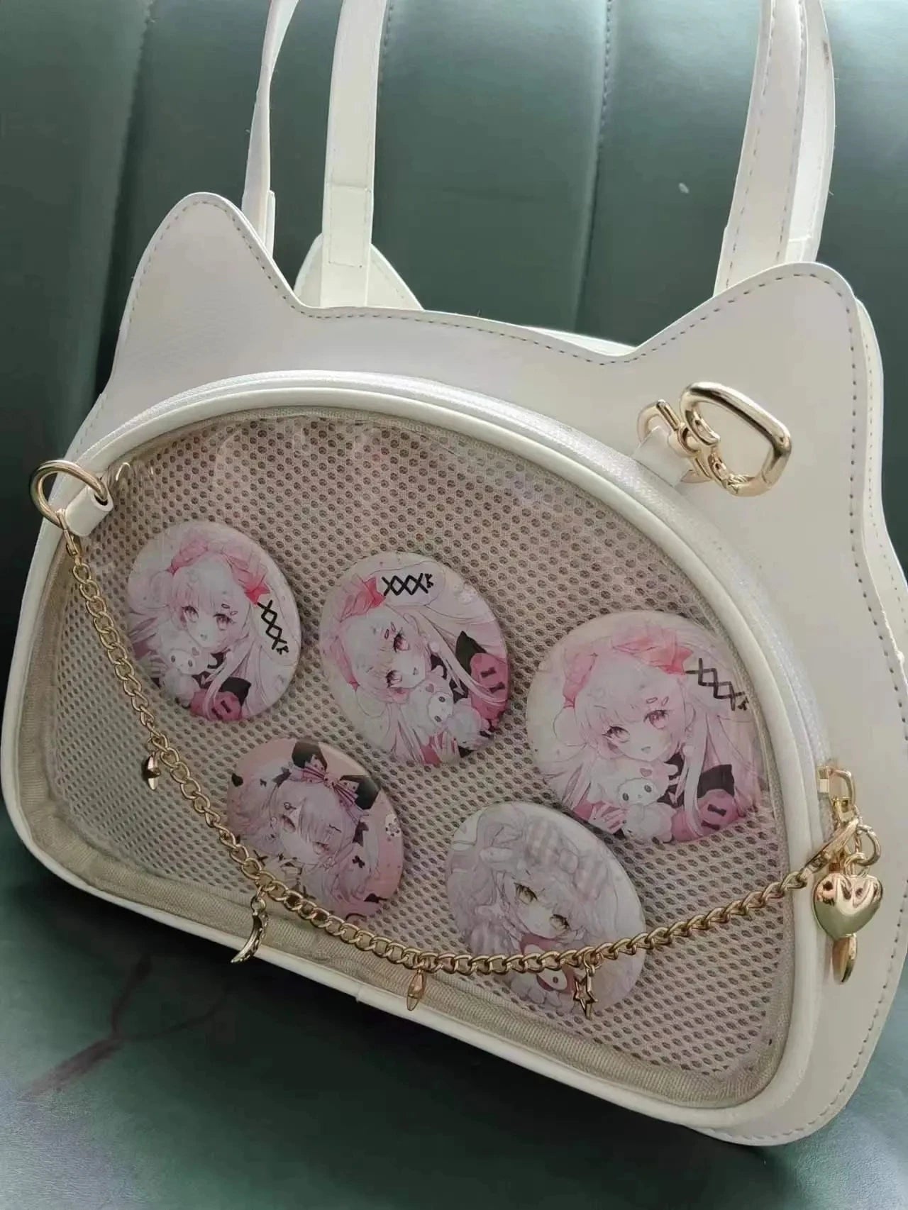 New Trendy Fashion Cartoon PU Ita Bags Chic Designed JK Uniform Shoulder Bags Sweet Bow Eleagnt Lolita Girls Handbags Kawaii