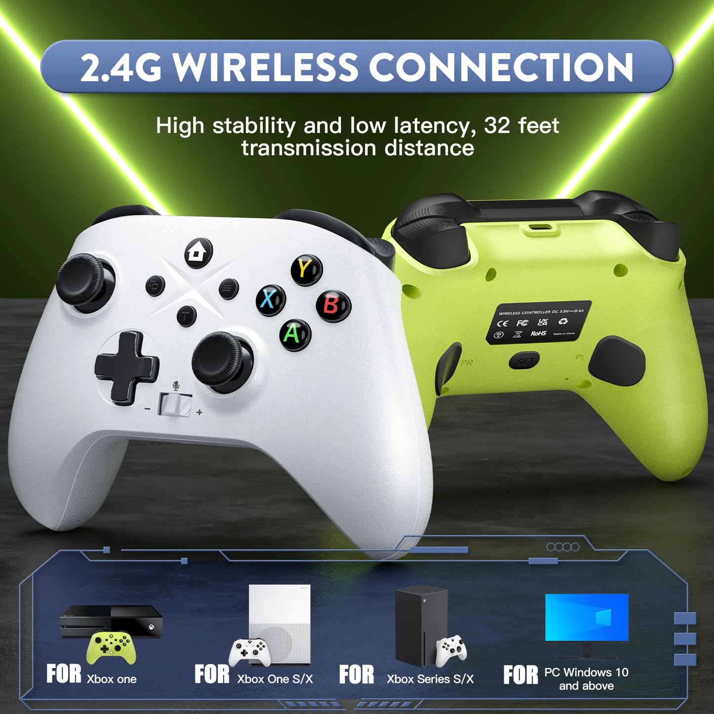 For XBOX ONE ,XBOX SERIS S,X Game Controller  2.4 G Wireless PC CONTROL Windows 7/8/10