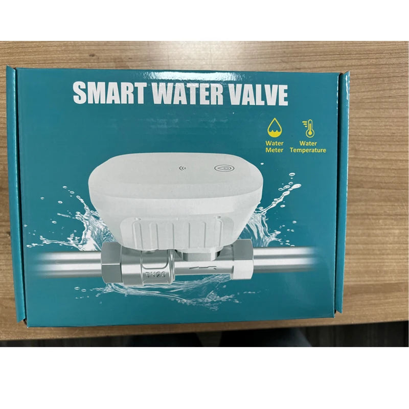 Tuya Smart WiFi Water Valve Water Meter Water Flow Rate Water Temperature Display Timer Smart Life APP Control Home Automation