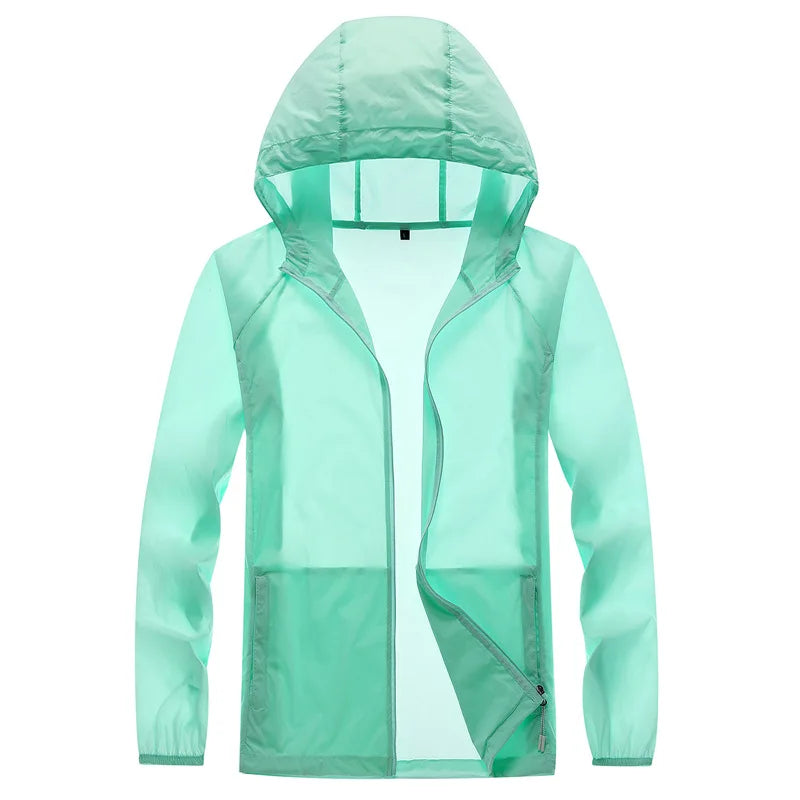 Sun Protection Clothing Men Women UV Protection Breathable Hooded Jacket Outdoor Riding Trekking Camping Hiking Fishing Jersey