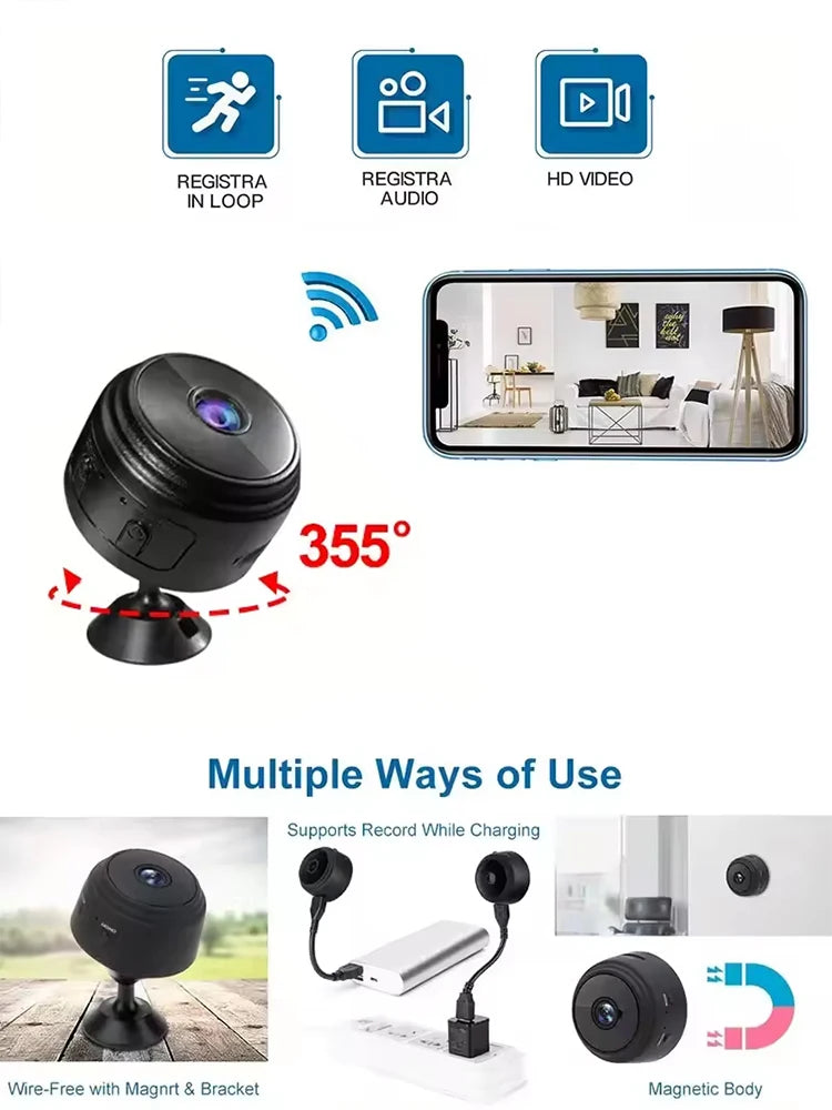 Wireless Recorder Mini Camcorders Video Surveillance camera wifi Camera A9 Mini Camera camera Night Version Micro Voice