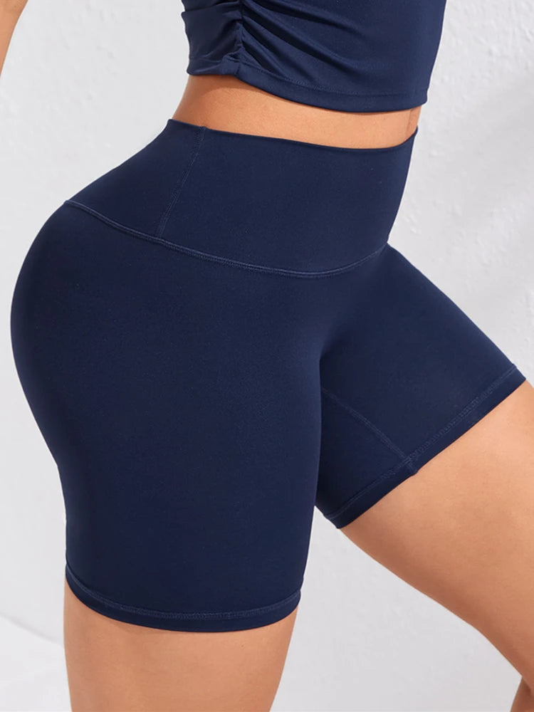 Sexy High Waist Sports Short Women Gym Legging Shorts Girls Quick Drying Fitness Tight Activewear Summer Workout Shorts