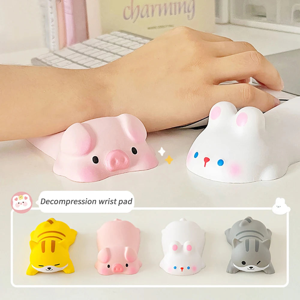 New Cute Panda Wrist Rest Support For Mouse Pad Computer Laptop Arm Rest For Desk Ergonomic Kawaii Slow Rising Squishy Toys 1PC