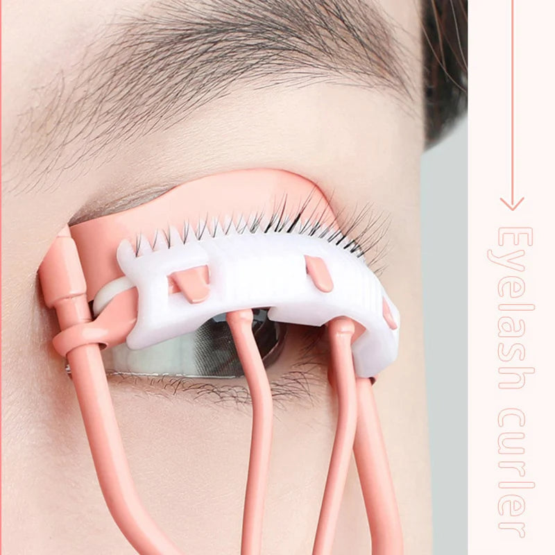 Eyelash Curler Comb Eyelashes Fits All Eye Shapes Lash Lift Curling Clip Eye Makeup Tools With 1 Silicone Refill Pads