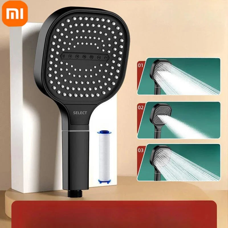 Xiaomi HydroLux Shower Set – 13cm Panel, 3 Modes, Massage & Filtration**