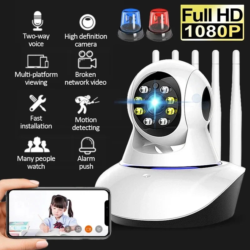 YI IoT WiFi IP Camera 2MP 5MP Home Security PTZ Camera 5Ghz 2.4Ghz Colorful Night Vision Auto Tracking Two Way Audio CCTV Camera