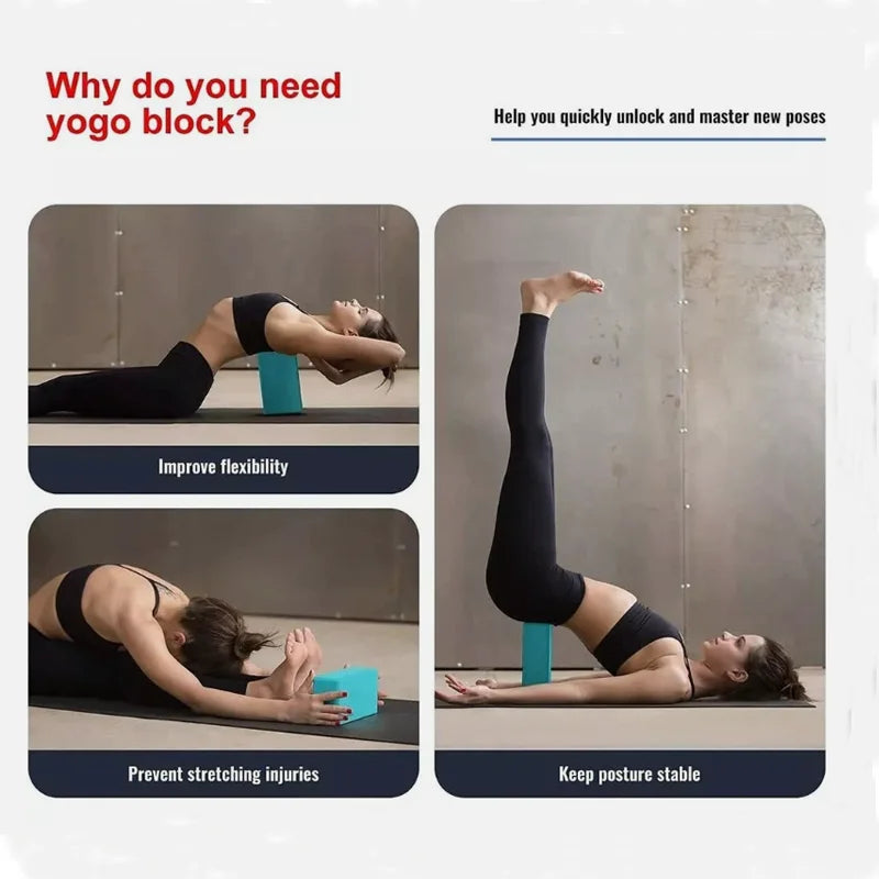 Yoga Blocks Home Fitness Equipment Pilates Accessories Bodybuilding Sports Stretching Tools Yoga Class Shaping Body Equipment