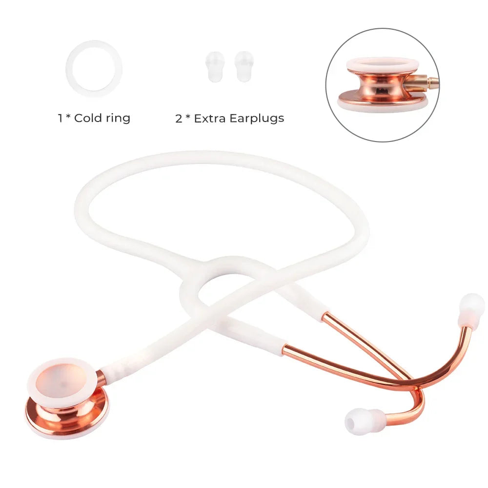 Portable Double Sided Stethoscope Professional Cardiology Stethoscope Medical Equipment Nurse Doctor Stethoscope Equipo Medico