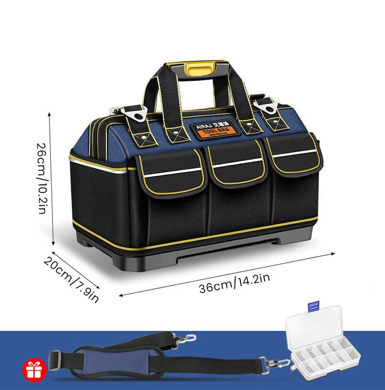 AIRAJ 1680D Multifunctional Tool Bags  Oxford Cloth Electrician Bags Waterproof and Wear-Resistant High Capacity Storage Bags