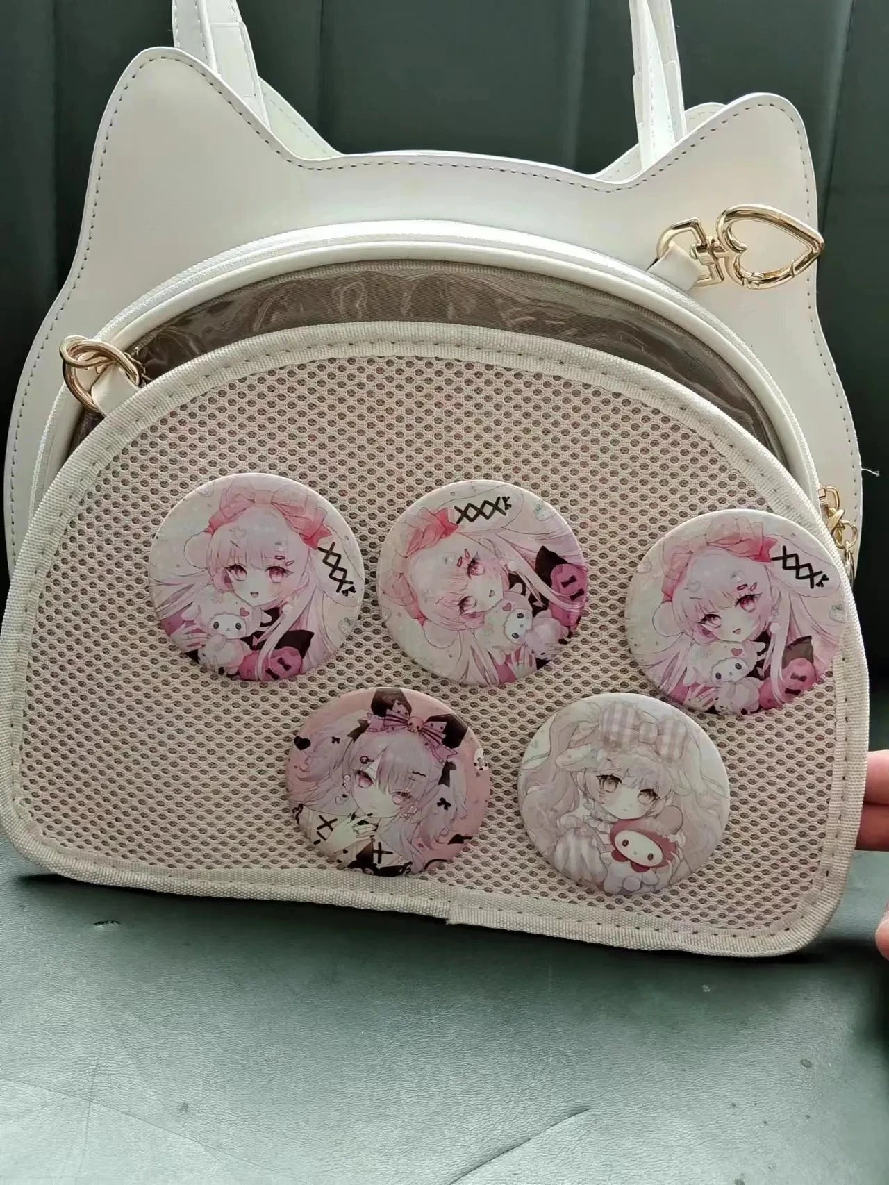 New Trendy Fashion Cartoon PU Ita Bags Chic Designed JK Uniform Shoulder Bags Sweet Bow Eleagnt Lolita Girls Handbags Kawaii