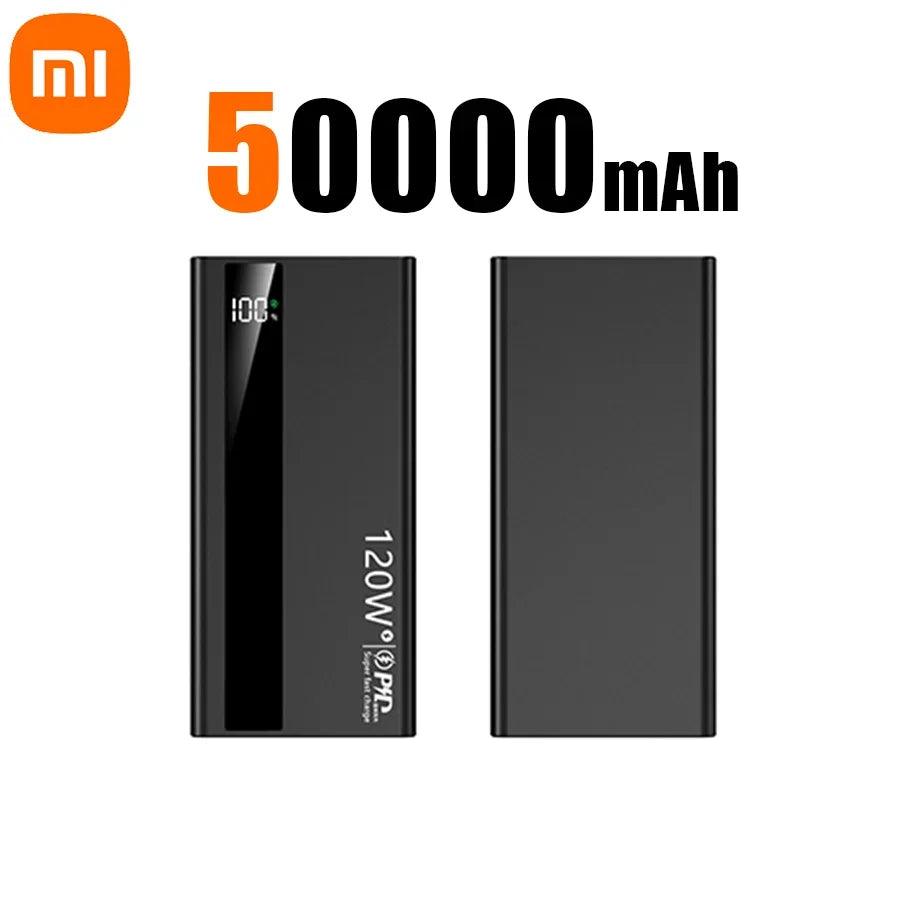 Xiaomi 120w Super Fast Charging Battery 200000mah Power Bank High Capacity Digital Display Power Bank For Iphone Samsung Gift