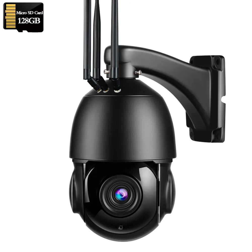 RU.Sony415 4K 8MP 3G 4G SIM Card Wireless Security IP Cam Wifi PTZ Dome 30X Auto Zoom 5MP POE Two Way Audio Human Tracking