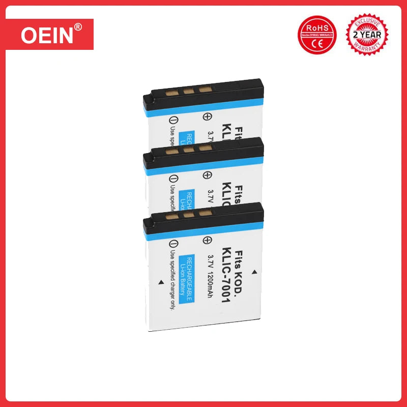 4Pcs 1200mAh Klic-7001 Klic 7001 Klic7001 Battery for Kodak M1063 M341 M340 M320 M1073 V550 V570 V610 V705 M753 M763 M853 M863