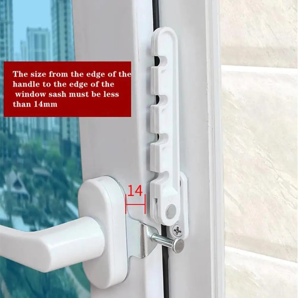 Child Safety Protection Position Stopper Window Limiter Casement Wind Brace Home Security Door Windows Sash Lock