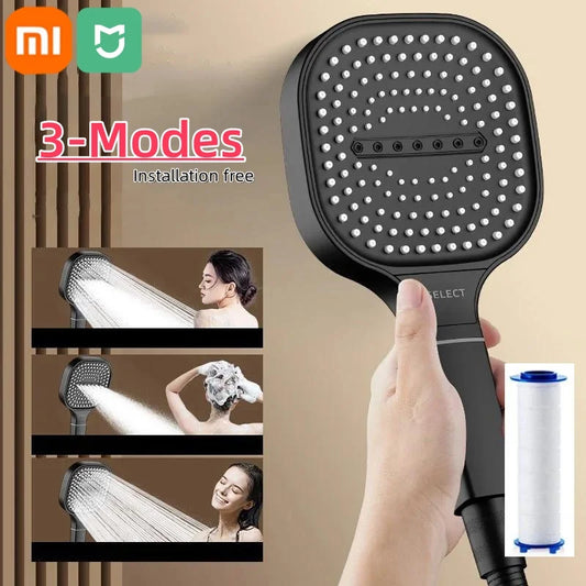 Xiaomi HydroLux Shower Set – 13cm Panel, 3 Modes, Massage & Filtration**