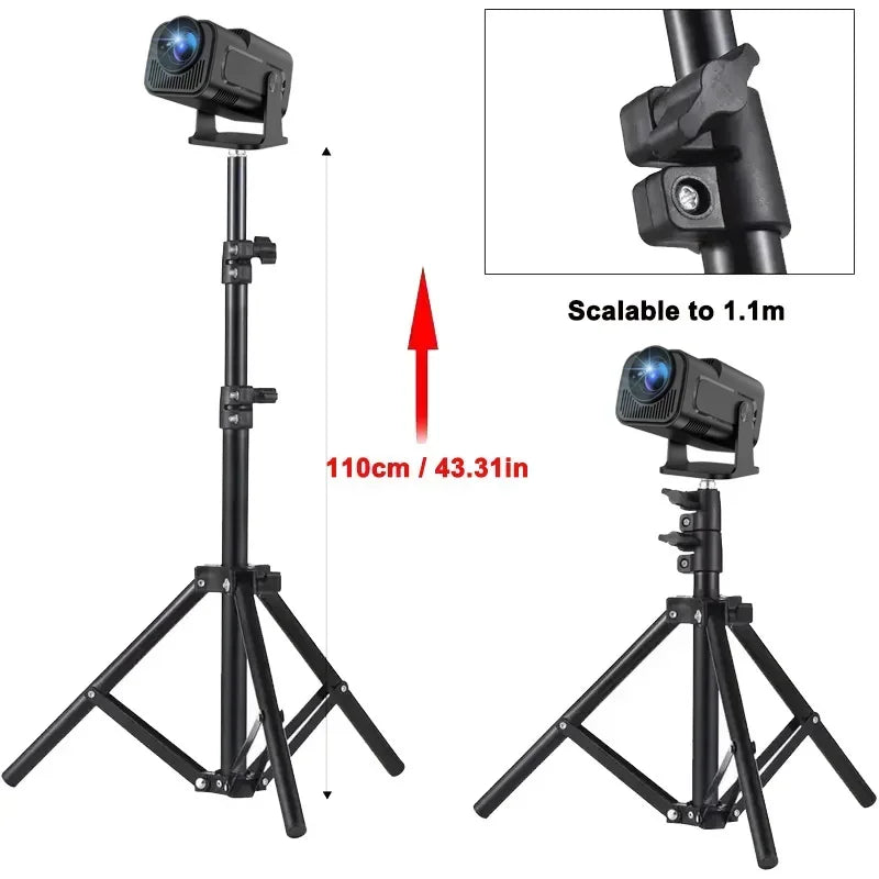 DITONG 110cm Portable Bracket for magcubic HY300 pro Projector Tripod Stand Mount for magcubic HY320mini projector Scalable