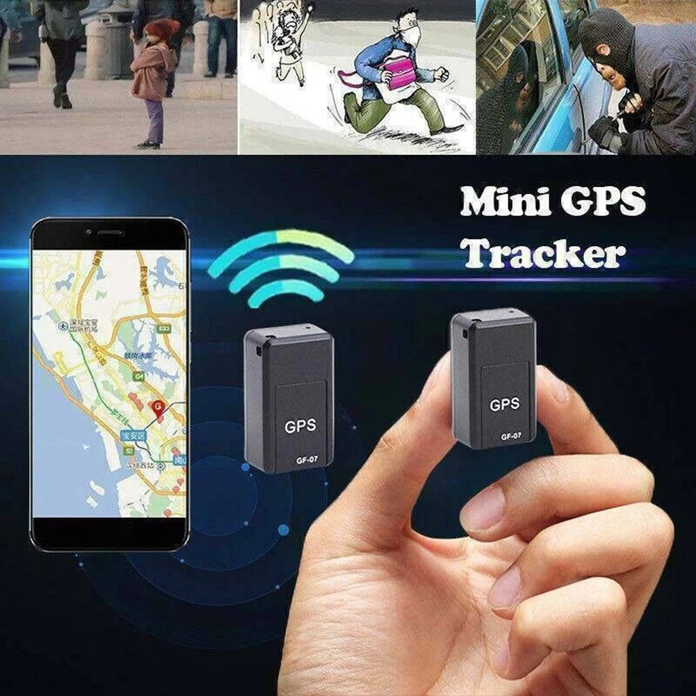 Mini GF-07 GPS Car Tracker Real Time Tracking Anti-Theft lost Pet Locator Magnetic SIM Message Positioner Mini Gps Label