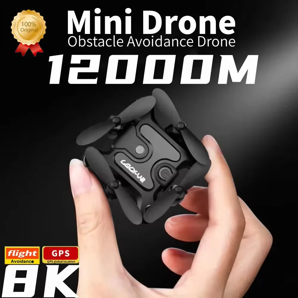 V2 Mini Drone Professional 8k HD Camera 5G Wifi FPV Air Pressure Altitude Hold Foldable Quadcopter RC Drone Toys UAV 2025