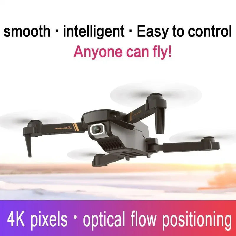 V4 Rc Drone 4k HD Wide Angle Camera 1080P WiFi fpv Drone Dual Camera Quadcopter Real-time transmission Helicopter Dron Gift Toys